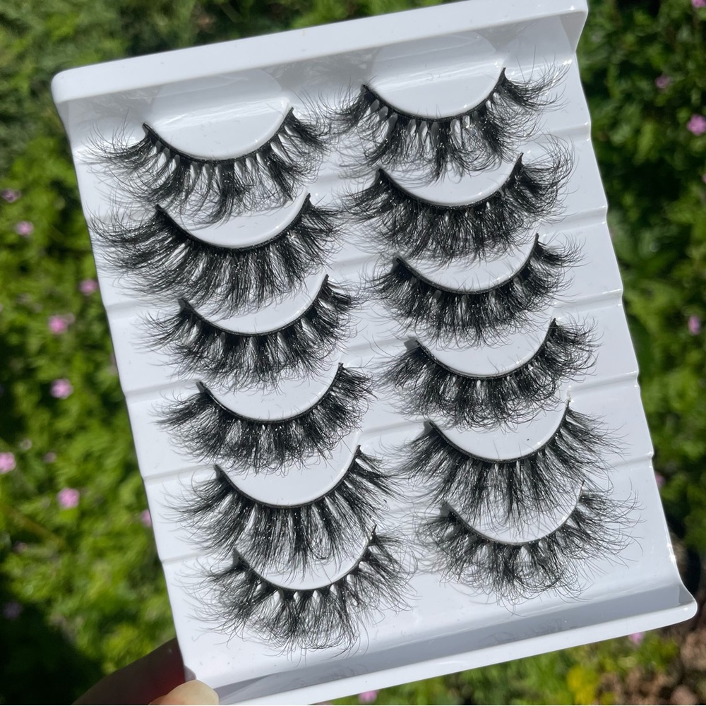 New! ☆ Faux Mink 5 Pack Assortment False Eyelashes Includes Wispy Lashes - Picture 3 of 9